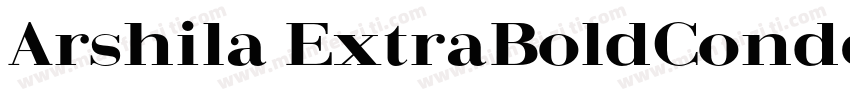 Arshila ExtraBoldCondensed字体转换